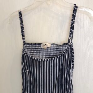 Derek Heart Blue Striped Jumpsuit⭐️